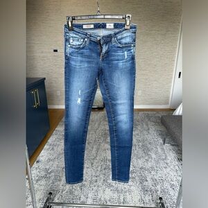 AG mid-rise skinny jeans